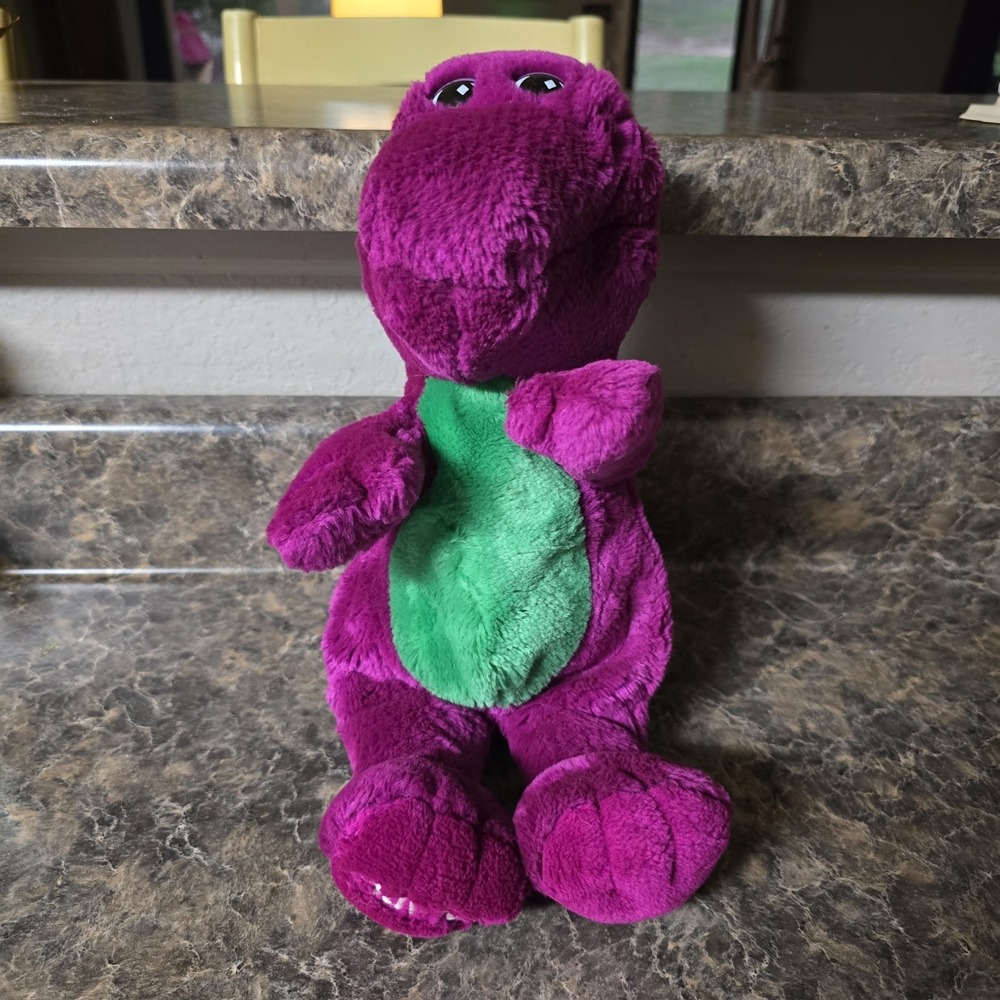 Vintage Barney the Dinosaur 12" Plush Purple Stuffed Animal Lyons‎ Group 1992